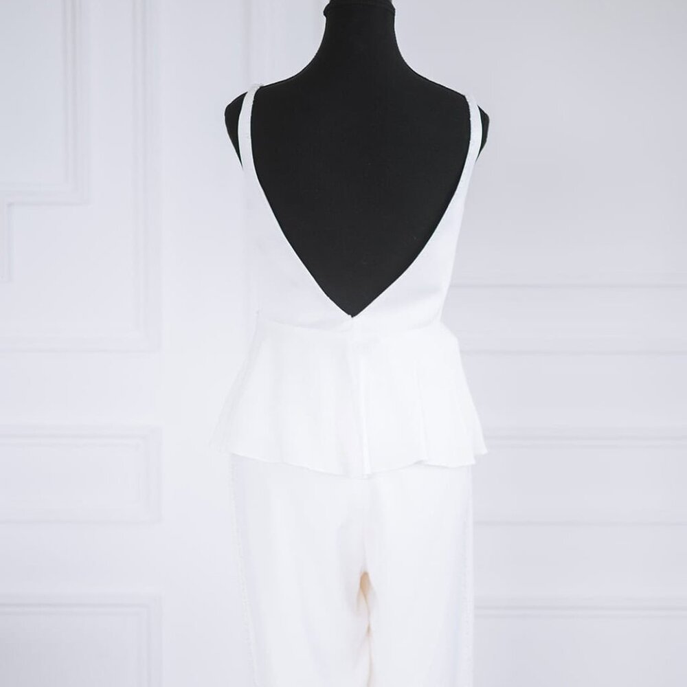 Savannah Miller One-of-a-kind Bridal Gown Wedding Suit (Size 4)